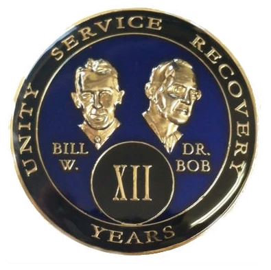 AA Bill and Bob Medallion - Blue