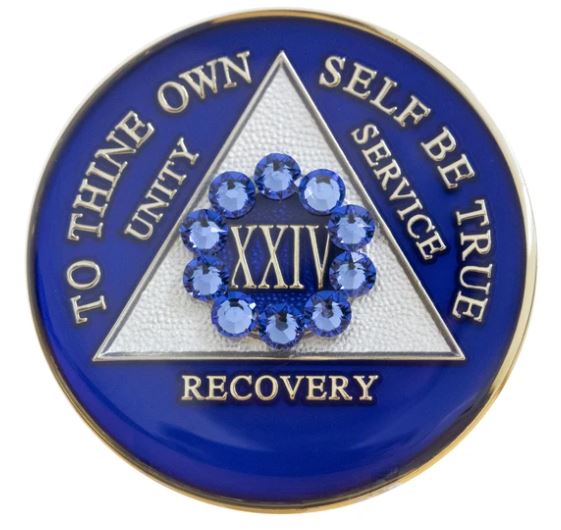 AA Unity Crystallized Blue Triplate Medallion