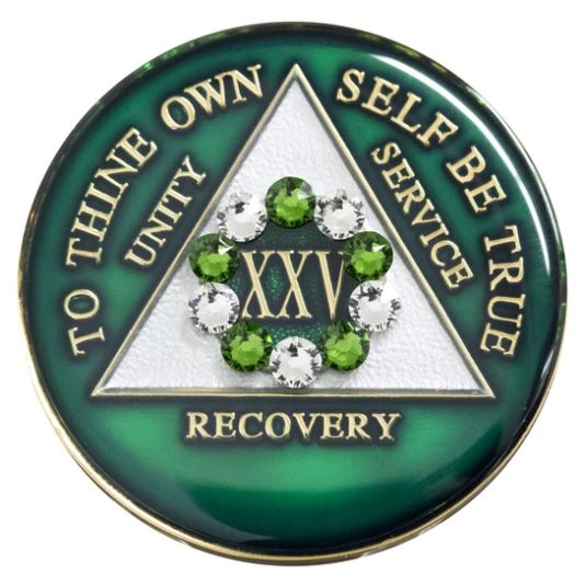 AA Crystallized Green Triplate Medallion - Click Image to Close
