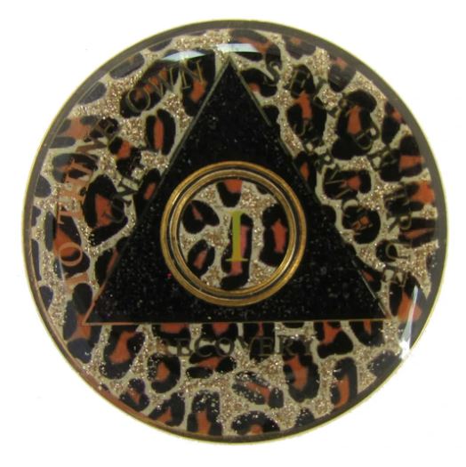 AA Leopard Print Triplate Medallion - Click Image to Close