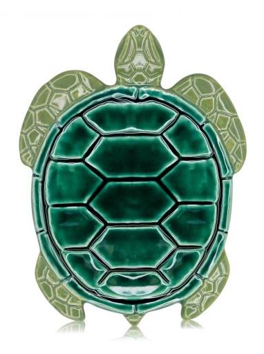 Tropical Pottery Soap Dish - Sea Turtle