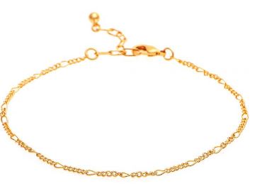 Gold Figaro Chain Anklet - Click Image to Close
