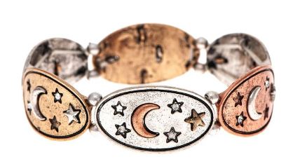 Multimetal Celestial Ovals Bracelet
