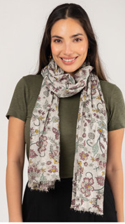 Cotton Flower Scarf