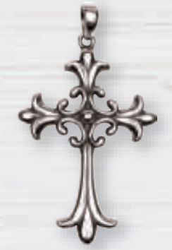 Sterling Silver Cross Pendant Necklace - Click Image to Close