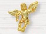 Gold Angel Lapel Pin - Click Image to Close
