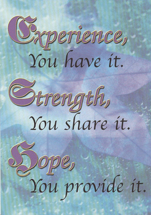 Experience Strength Hope Card