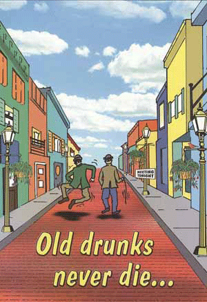 Old Drunks Card - Click Image to Close