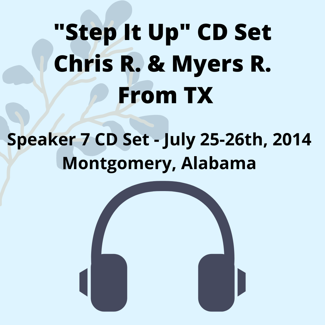 Chris R. and Myers R. from TX: Step It Up Speaker CD Set
