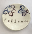 "Patience" Ceramic Trinket Dish - Flowers