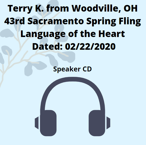 Terry K.: 43rd Annual Sacramento Spring Fling Speaker CD