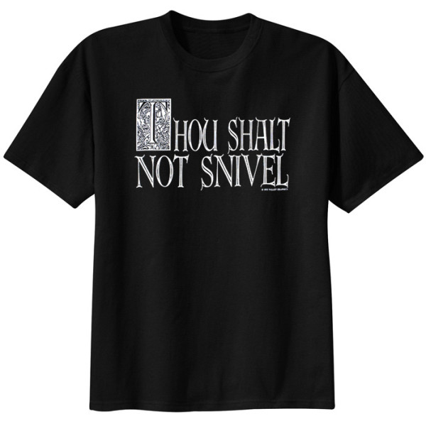Snivel Tee Shirt - Black - Click Image to Close