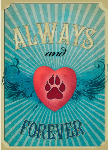 Always and Forever Pet Sympathy Card