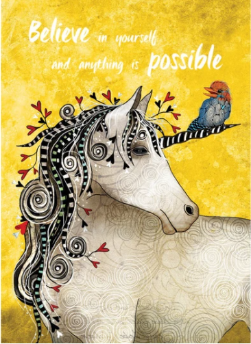 Believe in Yourself Unicorn Card - Click Image to Close