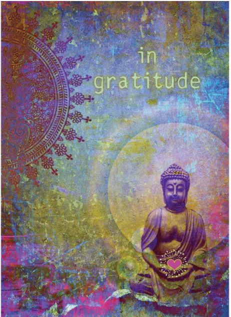 In Gratitude Buddha Thank You Card - Click Image to Close