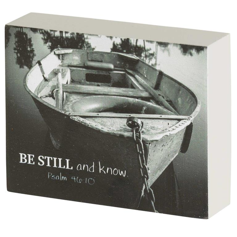 Be Still and Know Wood Block