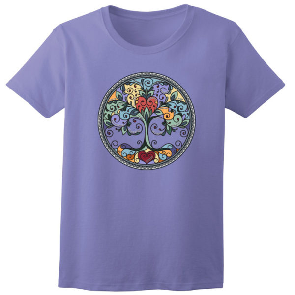 Tree of Life Tee Shirt (Violet) [VG-TreeTViolet] - $21.99 : 12 Step ...
