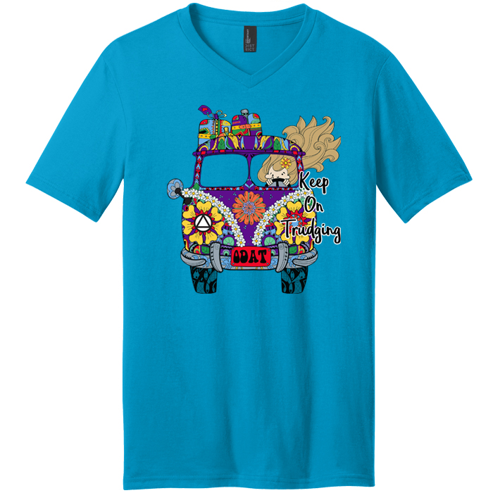 Keep On Trudging Tee (Turquoise) - Click Image to Close