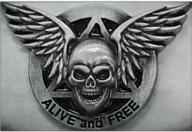 Alive and Free Pin