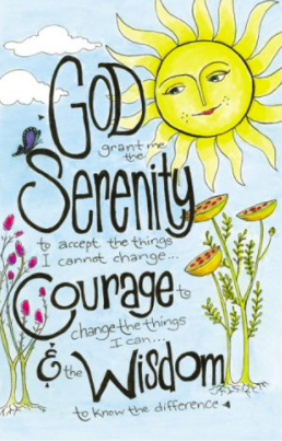 Serenity Prayer Sun Card