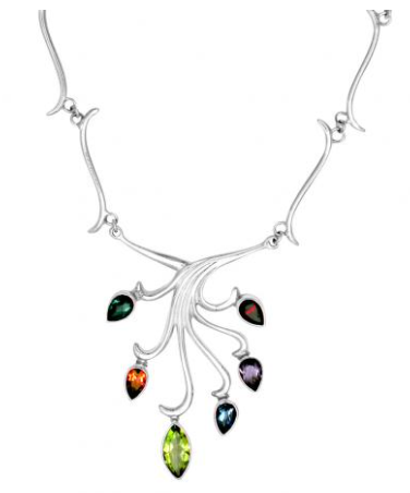 Branching Multistone Necklace