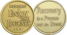 Welcome Enjoy the Journey Bronze Medallion - Click Image to Close