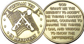 Vietnam Vet in Recovery Bronze Medallion