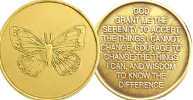 Butterfly Bronze Medallion - Click Image to Close