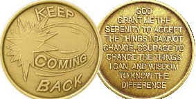 Keep Coming Back Bronze Medallion - Click Image to Close