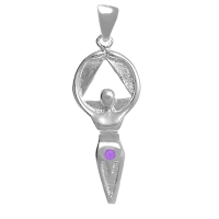 AA Women in Recovery Symbol Birthstone Pendant - Click Image to Close
