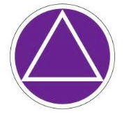 1 1/2" Round AA Symbol Stickers