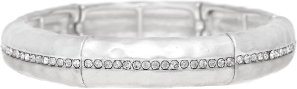 Silver Crystal Stretch Bracelet