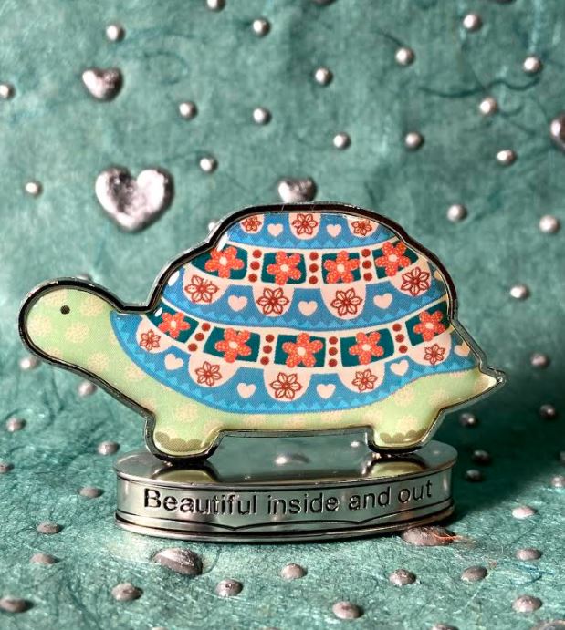 Beautiful Inside and Out Turtle Figurine