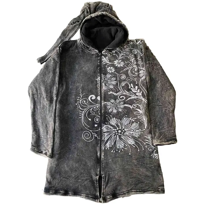 Black and White Floral Jacket
