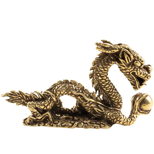 Brass Dragon Figurine