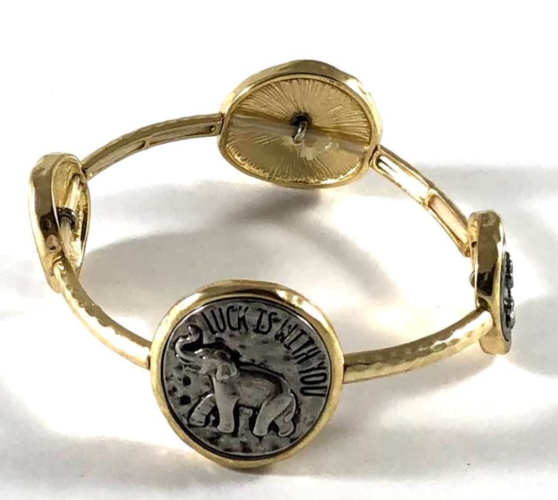 Luck is With You Elephant Bracelet