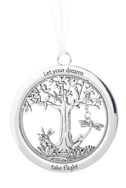 Ornament - Let your dreams take flight with dragonfly