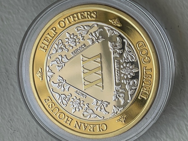 AA Etched Bi Plate Medallion