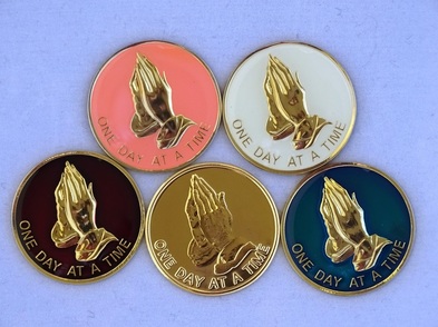 Praying Hands Serenity Coin - Click Image to Close