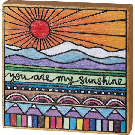 You Are My Sunshine Wood Block Sign