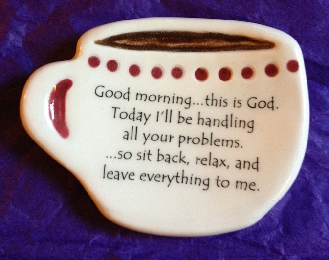 Good Morning This Is God Ceramic Spoon Rest - Click Image to Close