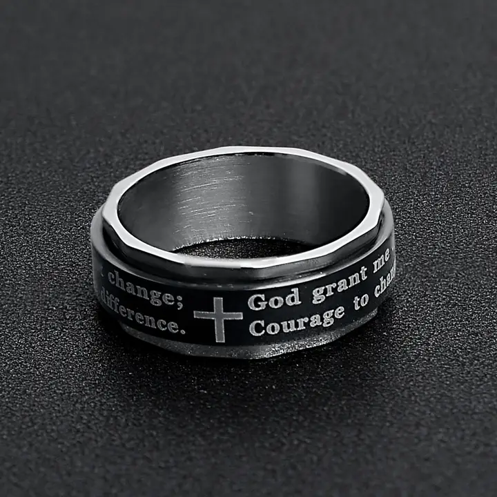 Serenity Prayer Spinner Ring