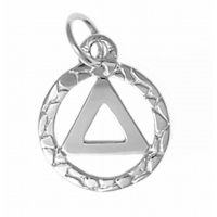 Sterling Silver, AA Nugget Style Pendant - Click Image to Close