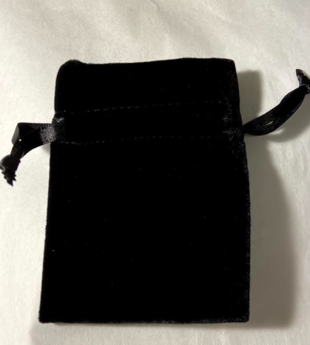 Small Black Velvet Gift Bag